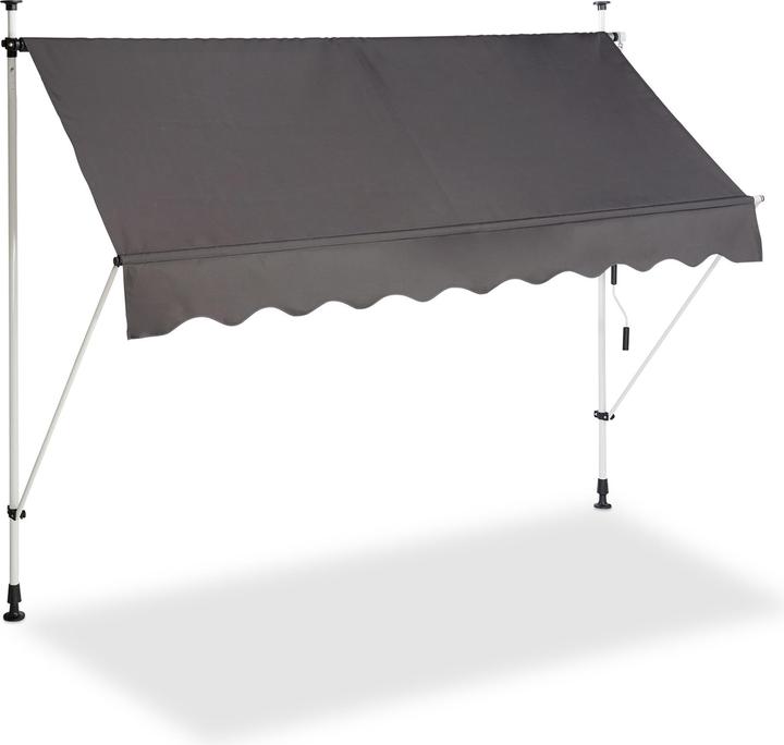 Actual product image Relaxdays Telescopic Balcony Awning (2.50 m)