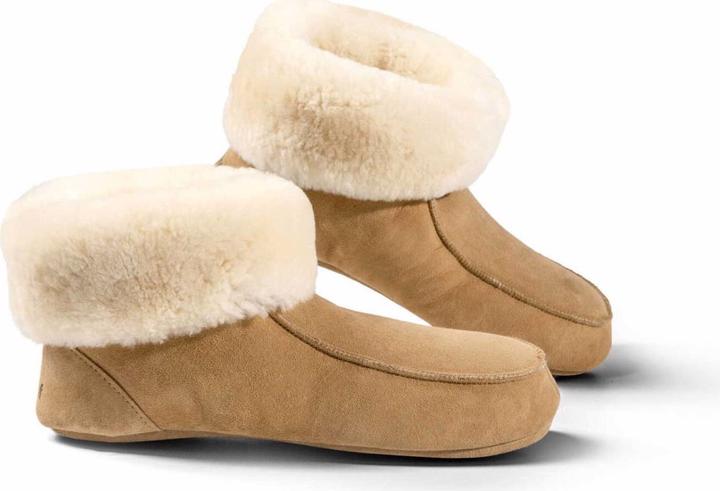 Produktbild Fellhof Hüttenpatschen hellbraun (41)