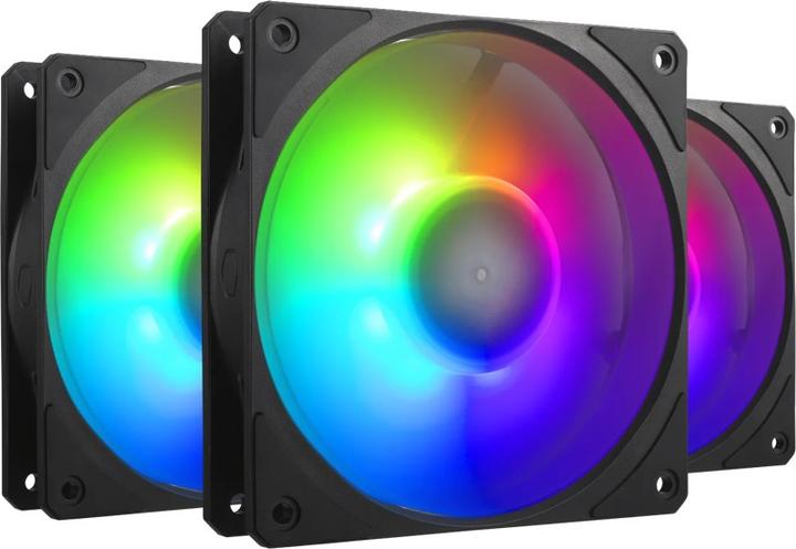 Produktbild Cooler Master CooMas Mobius 120P ARGB 3-Pack Black (120 mm, 3 x)
