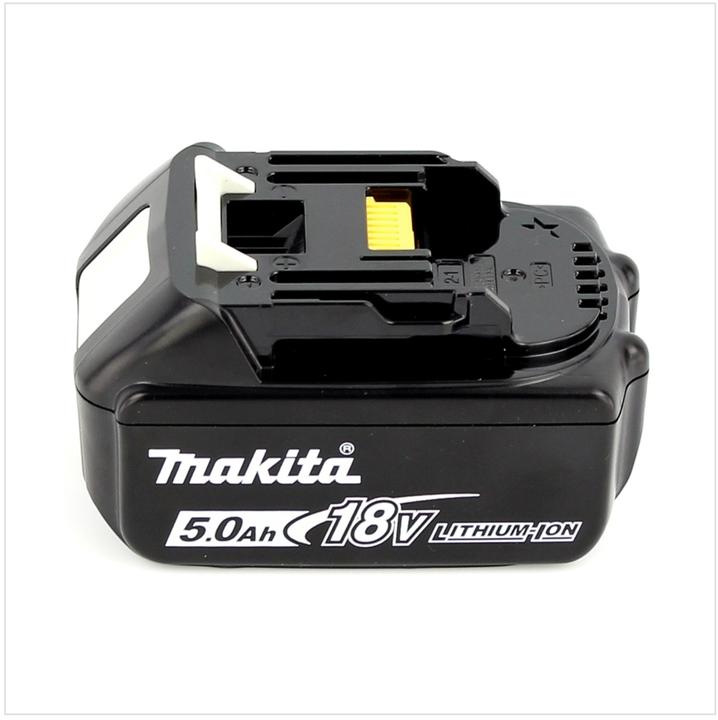 Immagine prodotto Makita DGA 513 T1J Smerigliatrice angolare a batteria 18V 125mm in valigetta Makpac + 1x Batteria 5 (125 mm)