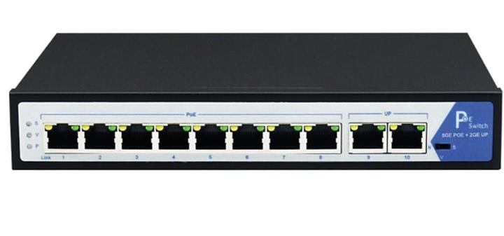 Produktbild Value PoE+ Gigabit Ethernet Switch, 8+2 Ports (9 Ports)