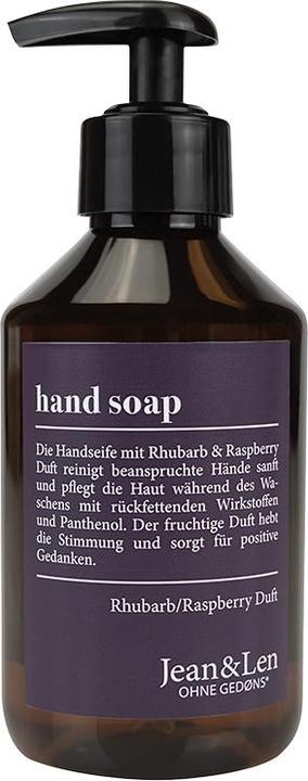 Jean & Len Hand Soap Rhubarb/Raspberry, 250 ml (Flüssigseife, 250 ml)