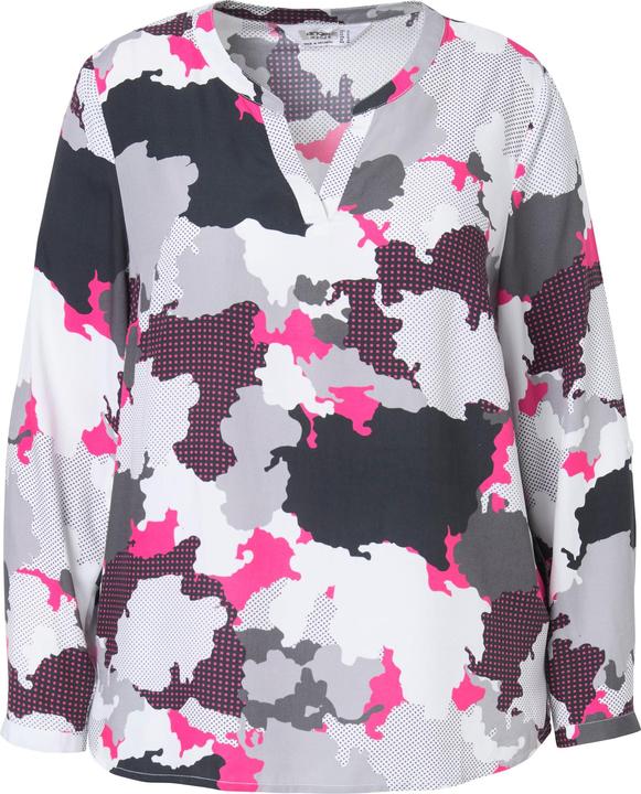 Actual product image Angel of Style Blouse with camouflage print and tunic neckline (52)