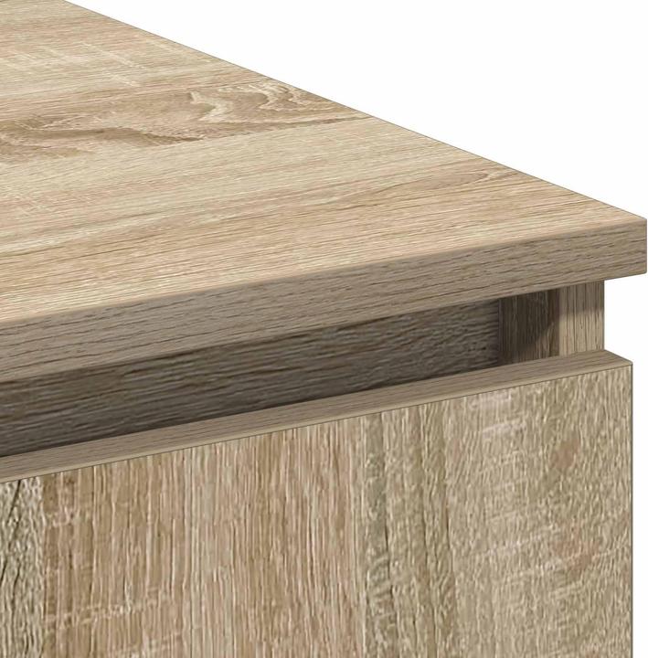 Actual product image vidaXL TV cabinet with LED Sonoma oak 180x38x49 cm wood-based material (180 x 38 x 49 cm)