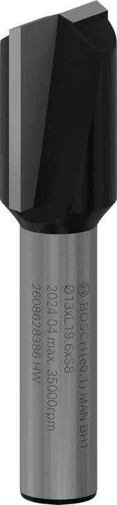 Actual product image Bosch Professional Zubehör Groove cutter, 8 mm, D1 13 mm, L 19.6 mm, G 51 mm. For hand milling cutters