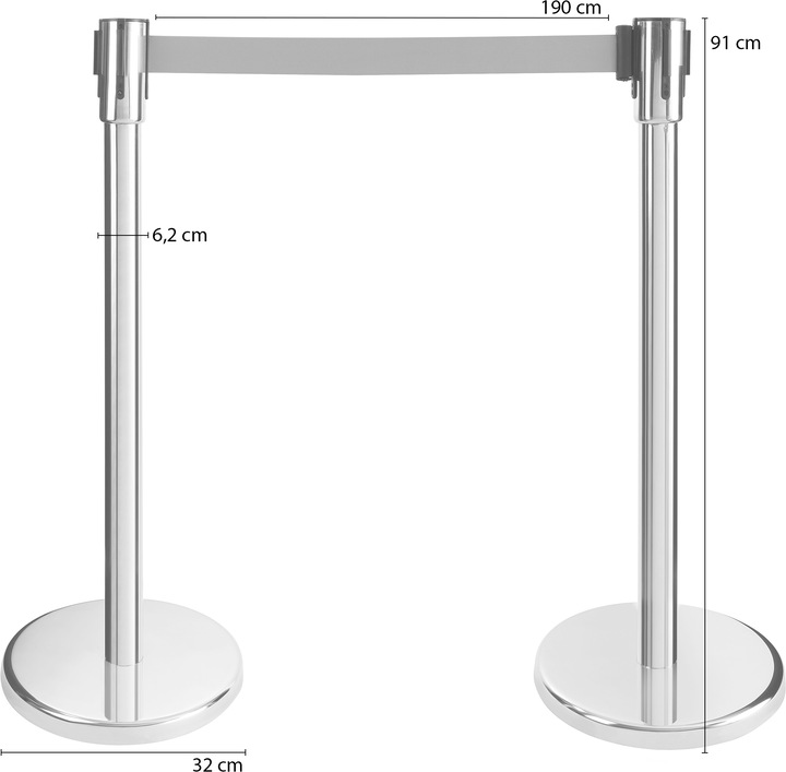Actual product image Arebos Airport passenger guidance systems