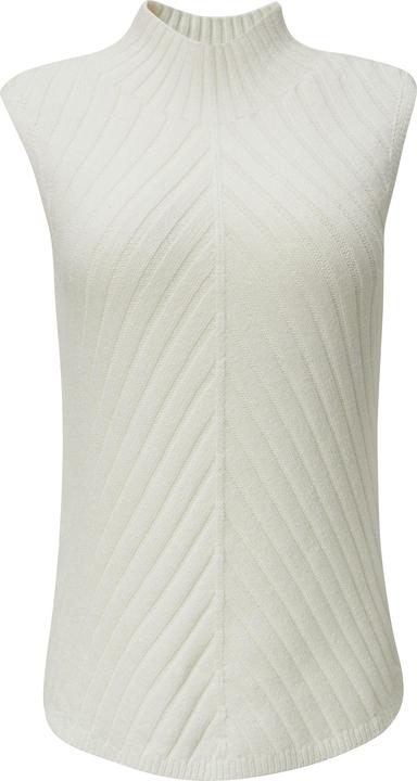 Comma Strickpullunder Gerippter Strickpullunder mit Stehkragen