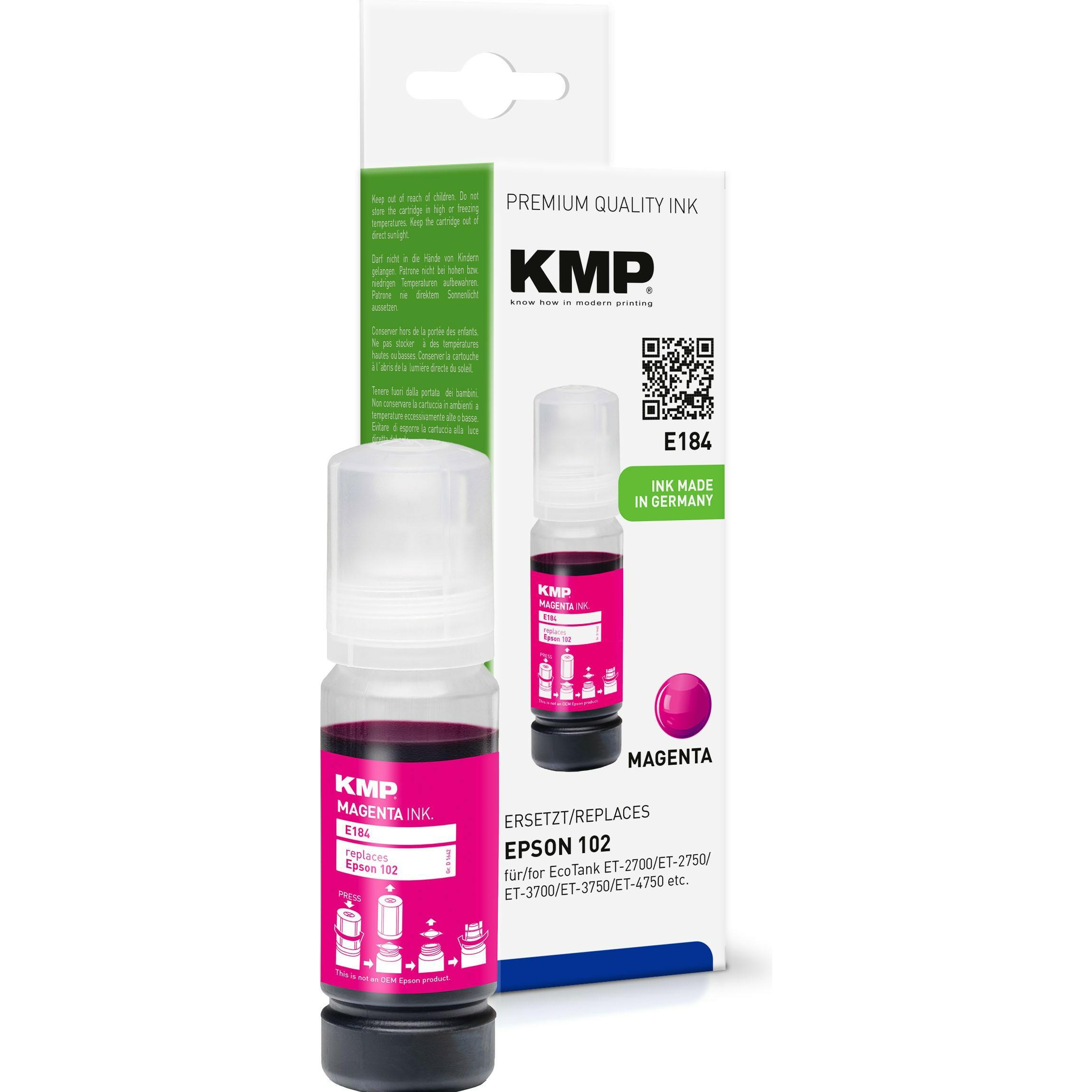 KMP, Druckerpatrone, E184 OEM Epson 102 (T03R3) (M)
