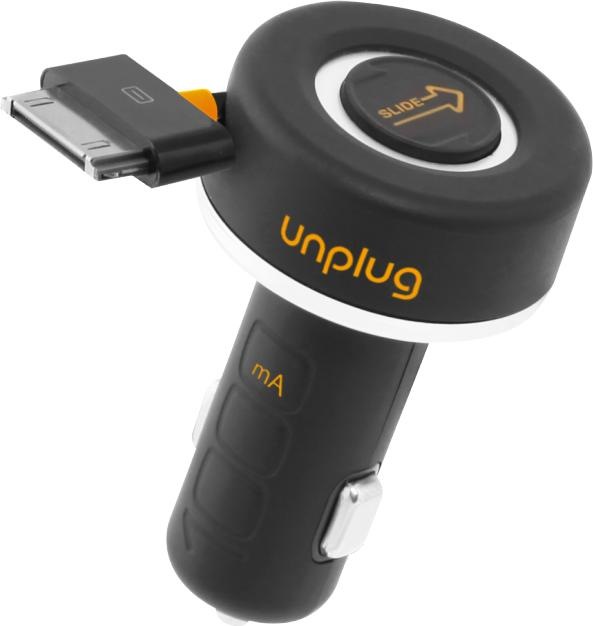 Immagine prodotto iLike CCU1000IPH Caricabatterie da auto compatto per iPod iPhone 4 4S 30Pin Fast 1A con cavo Rewind