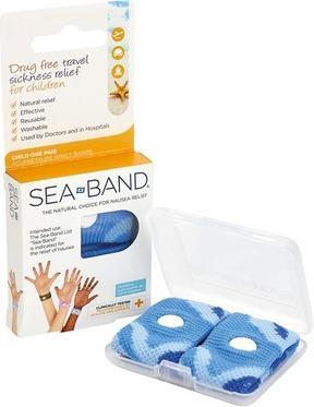 Immagine prodotto Sea-Band Sea Band, fascia per agopressione contro la nausea per bambini, blu, 2 pezzi (Tessuto elasticizzato, Morbido)