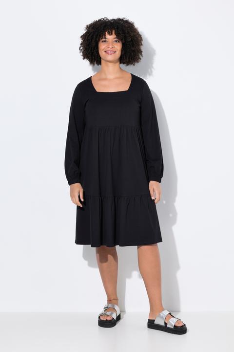 Produktbild Angel of Style Jerseykleid, A-Linie, Saum-Volant (52)