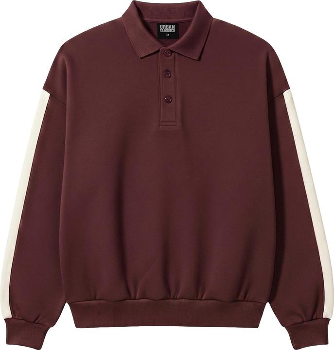 Produktbild Urban Classics Oversized Piqué Longsleeve Polo cherry M (M)