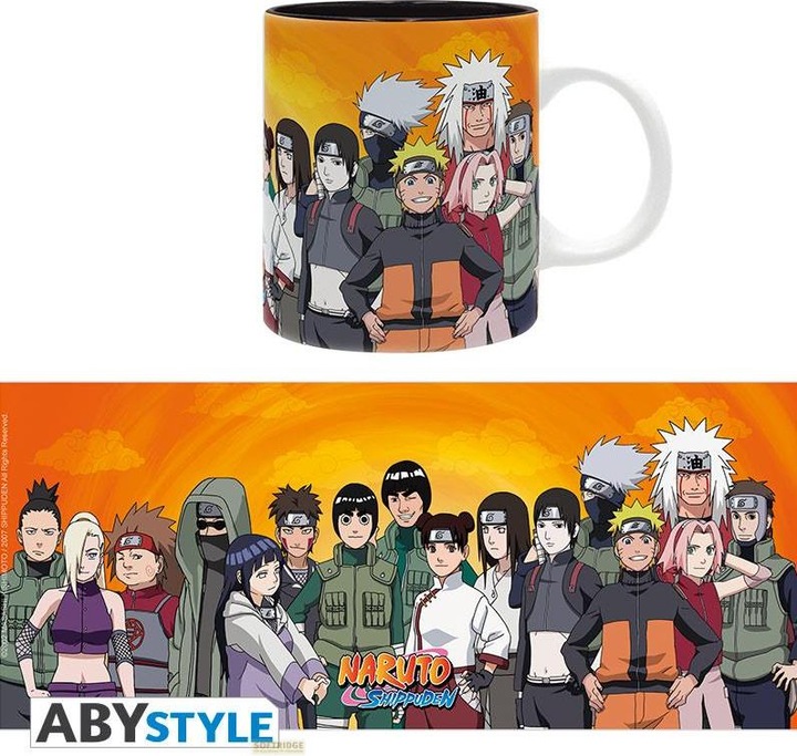 Actual product image ABYstyle Naruto Shippuden Tazza 320ml Subli Konoha Ninjas (320 ml, 2 x)