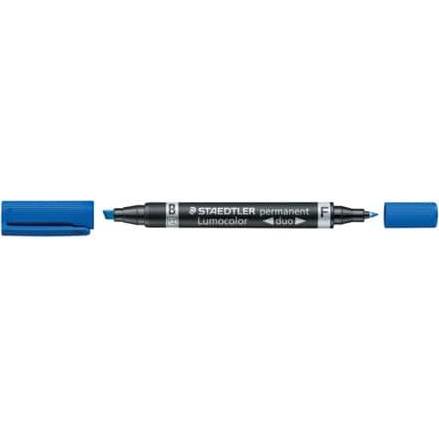 Thumbnail - Staedtler, Marker, Folienstift Duo perm. blau (Blau, 4 mm, 1 x)