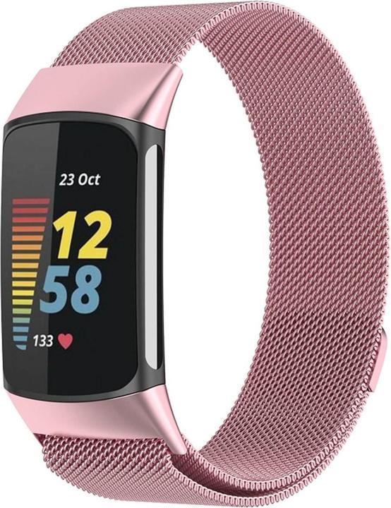 Image du produit Cover-Discount Fitbit Charge 6 - Bracelet magnétique de remplacement Milanese (Acier inoxydable)