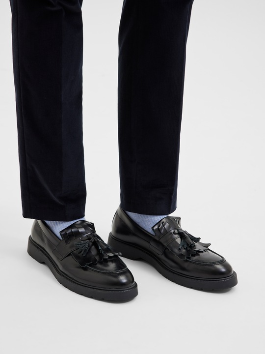 Produktbild Selected Homme Leder Kiltie Halbschuhe (44)