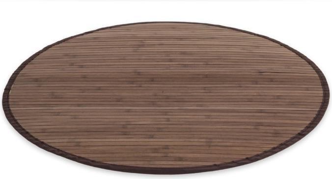 Actual product image Greendeco Bamboo mat 150cm round dark brown (150 x 150 cm)