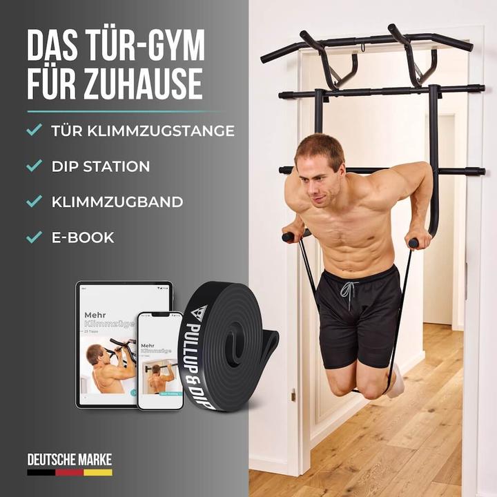 Produktbild Pullup & Dip Tür Klimmzugstange + Dip Stange Bundle