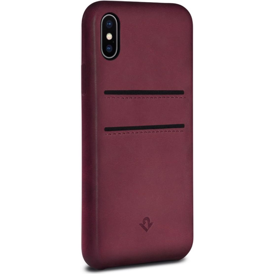TwelveSouth Relaxed Leather Case (Apple iPhone X), Smartphone Hülle, Rot