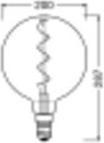 Produktbild Osram Vintage 1906 Led Classic Globe (E27, 5 W, 110 lm, 1 x, G)