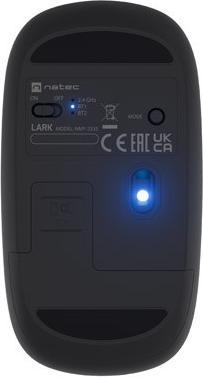 Actual product image Genesis Natec Mysz Bezprzewodowa Lark Bt 5.0 4000dpi Cicha Blue Sense Szara (Wireless)