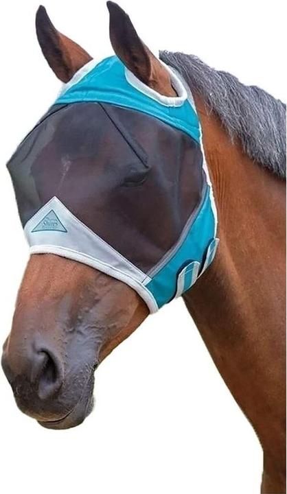 Shires Maschera antimosche per cavalli Materiale a rete fine Aperture per le orecchie