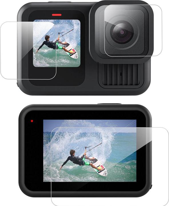 Produktbild Telesin 3-in-1 Tempered Glass for GoPro Hero 13 Black (S6-FLM-07-TGP) (Hero 13 Black)
