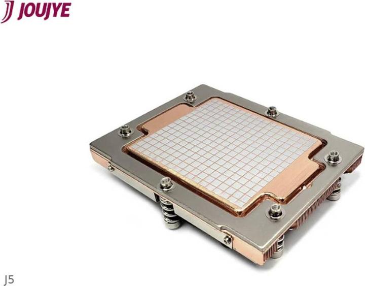 Immagine prodotto Dynatron J5 Raffreddatore AMD Genoa SP5 1U attivo in rame per la base della camera di vapore e l'aletta (27 mm)