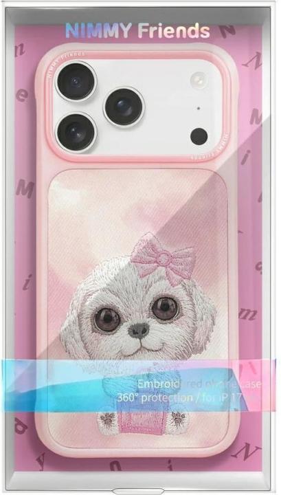 Produktbild Nimmy Etui Big Eyed Pet 2.0 Dog do iPhone 17 Pro różowy (Apple iPhone 17 Pro)
