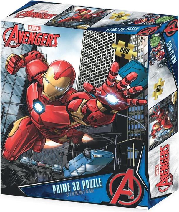 Image du produit Grandi Giochi Casse-tête Marvel Iron Man 3D (500 pièces)
