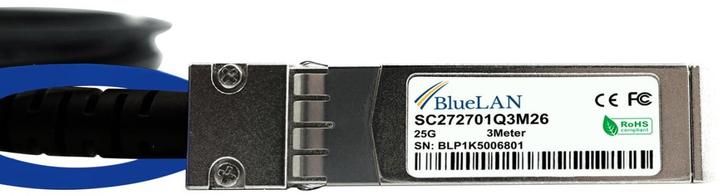 Actual product image CBO LinkSys SFP28-DAC-3M compatible BlueLAN DAC SFP28 SC272701Q3M26