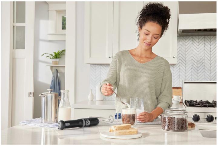 Actual product image Black & Decker Hand Blender Kitchen Wand Black, 2-piece