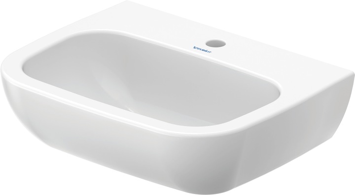 Produktbild Duravit Waschtisch D-CODE MED o ÜL m HLB 550x430mm 1 Hahnloch weiss (430 mm, 550 mm)