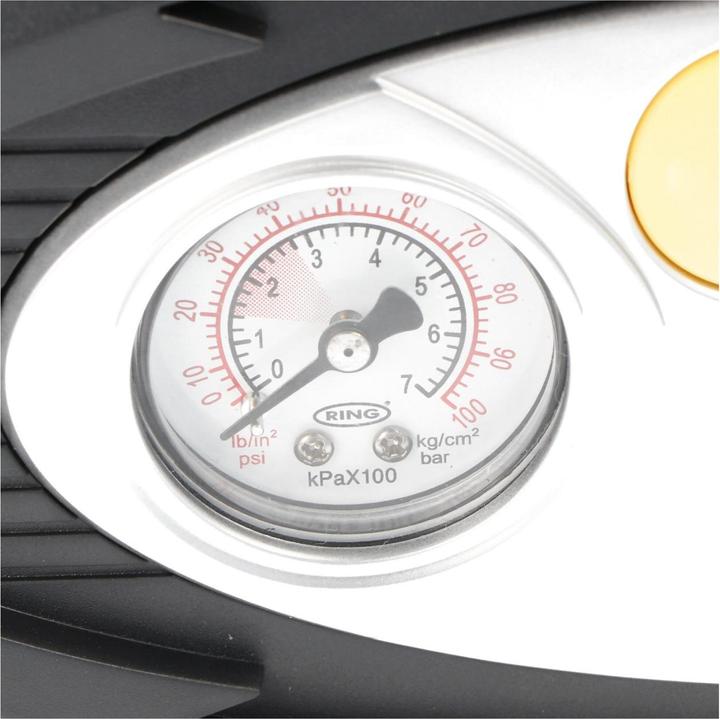 Immagine prodotto AccuCell Compressore di pneumatici per autoveicoli a 12 volt con display analogico (0.00 bar, 20 l)