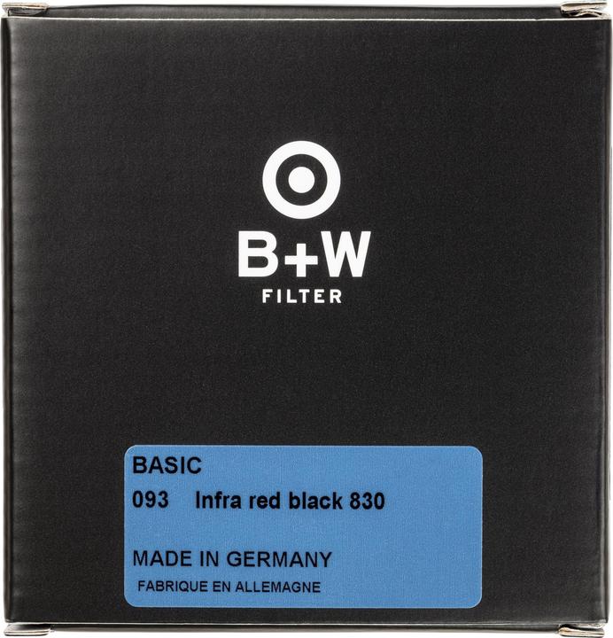 Image du produit B+W Filtre 39mm IR 830 Basic (39 mm, Filtre de blocage infrarouge)