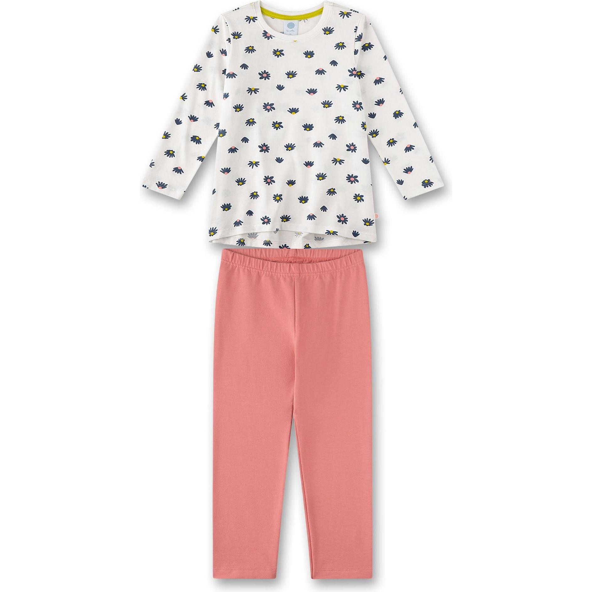 Sanetta, Mädchen, Pyjama, Schlafanzug Blümchen, Mehrfarbig, (116)