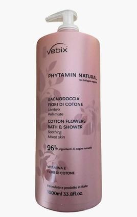 Produktbild Vebix Phytamin E Shower Gel with Cotton Blossoms 1000ml (1000 ml)