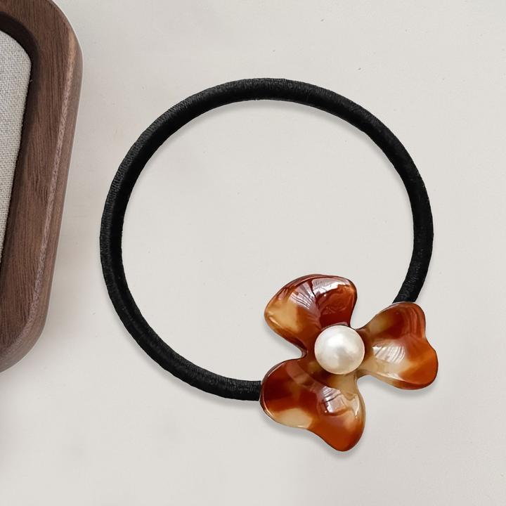Immagine prodotto Avizar Haargummi mit Bernsteinblüte & Perle (Elastico per capelli)