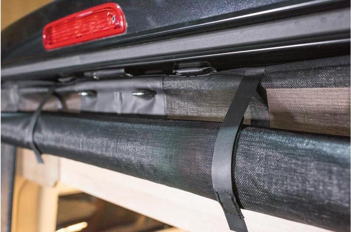 Actual product image VanQuito Mosquito net in the rear