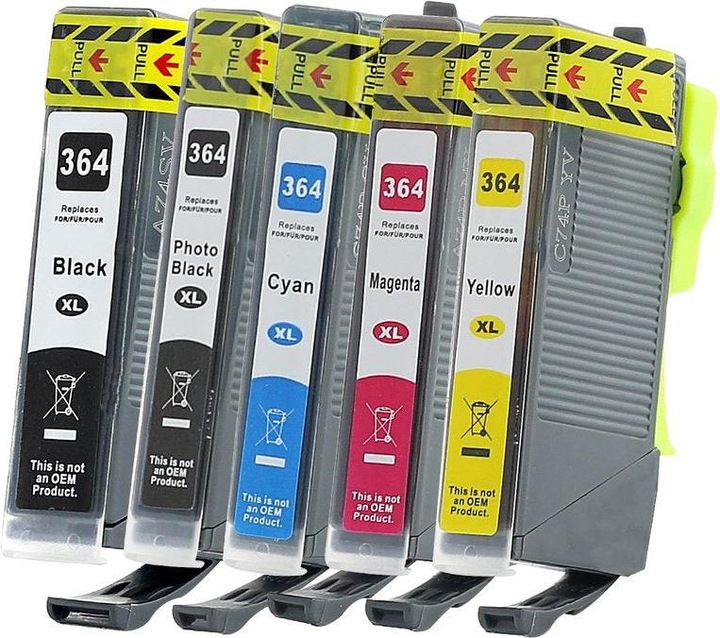 Produktbild Hermex Kompatible Tintenpatrone XL für HP PhotoSmart D5460 (M, PBK, C, BK, Y)
