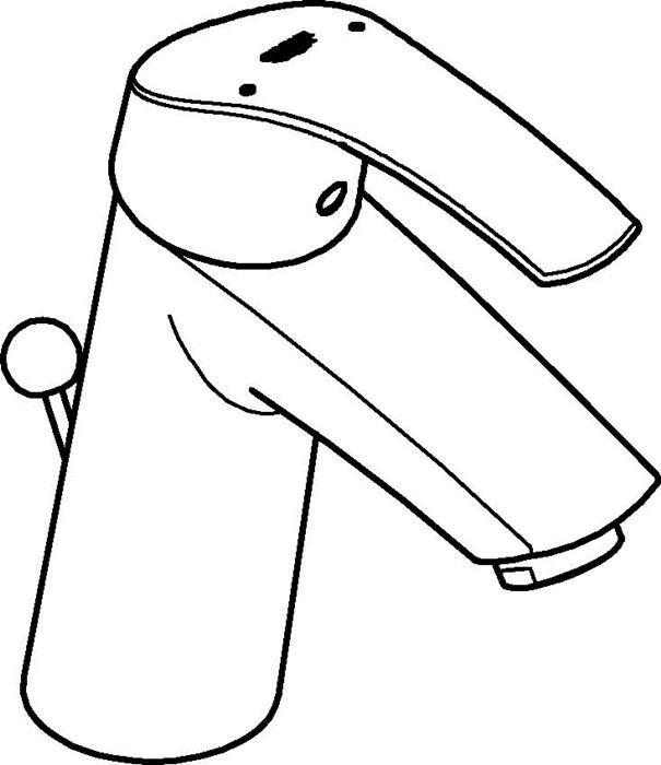 Actual product image Grohe Eurosmart single-lever basin mixer M-Size