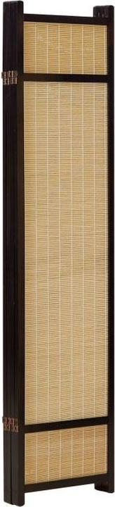 Actual product image Greendeco 4-fold wood screen bamboo black