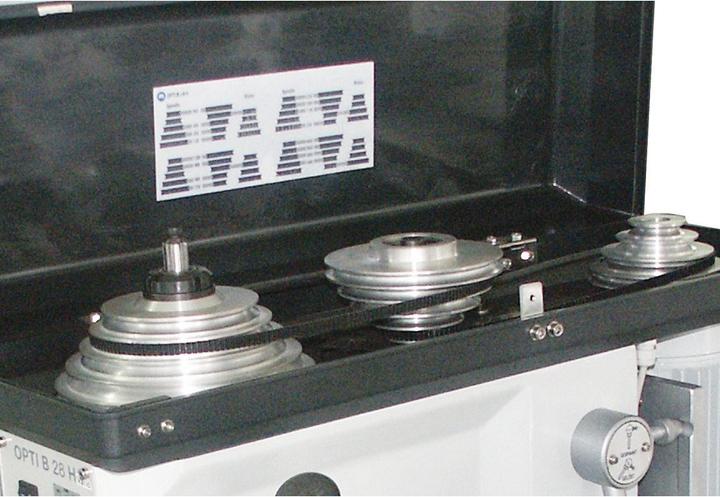 Produktbild Opti Tischbohrmaschine B 24 H 24 (S235JR) mm MK2 350-4000 min-¹ mit Not-Halt-Schalter