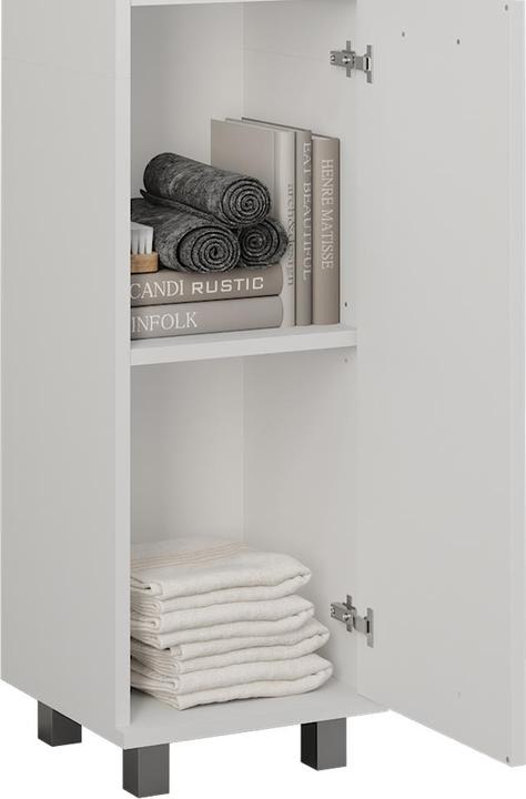 Produktbild Vicco Hochschrank Ilias, Weiss, 30.2 x 190 cm mit 2 Türen