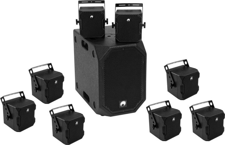 Produktbild Omnitronic Set BOB-10A sw + 8x BOB-4 sw (Subwoofer aktiv, 1x 900 W)