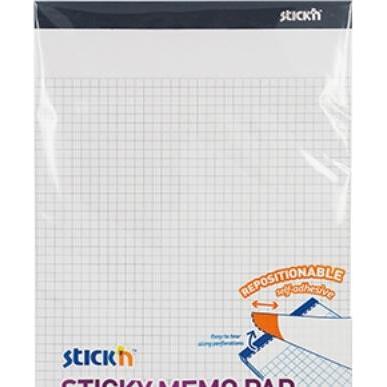 B.N.T., Quaderni + Bloc notes, Notes Stick'N memo giallo con foglio autoadesivo 254x178mm 50 fogli/blocco