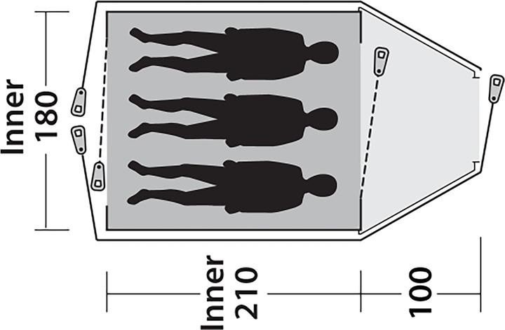 Produktbild Outwell Cloud 3 (Kuppelzelt, 5.20 kg, 3 Personen)