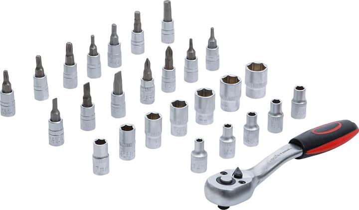 BGS Steckschlüssel-Satz Antrieb 6,3 mm (1/4") SW 4 - 13 mm 27-tlg.