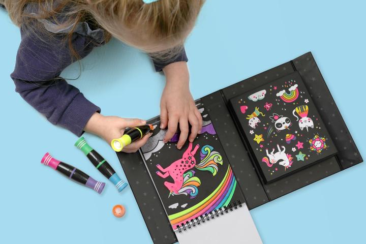 Actual product image Tiger Tribe 3760258 Neon Colouring Sets/Uorn&Friend watercolor kits, colorful