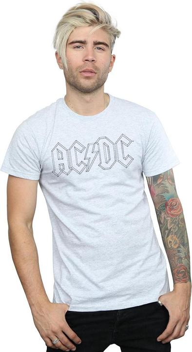 Immagine prodotto AC/DC Black Outline Logo Maglietta Uomo (L)